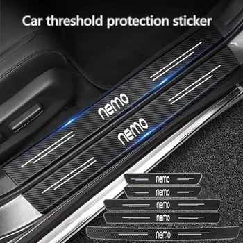 Защита на прага на колата, Вратата на багажника, лепенки за праг на модел от въглеродни влакна за Citroen NEMO, Автомобилни Аксесоари