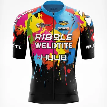 Нов Ribble Weldtite HUUB Колоездене Джърси Годишната Благородна Командване Мъжки Дрехи С Къс Ръкав Быстросохнущий Майо Ropa Ciclismo 2021