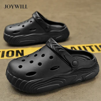 JOYWILL/Мъжки сандали, Нови мъжки сандали на платформа, без приплъзване от ЕВА, Дишащи и Удобни летни чехли, Плажни чехли за мъже
