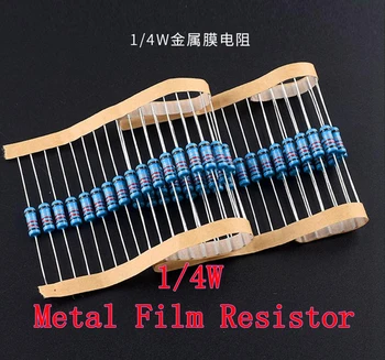 (100шт) 180 К Ω 1/4 W 180 До Метален филмът резистор 180 Ком 0,25 W 1% ROHS