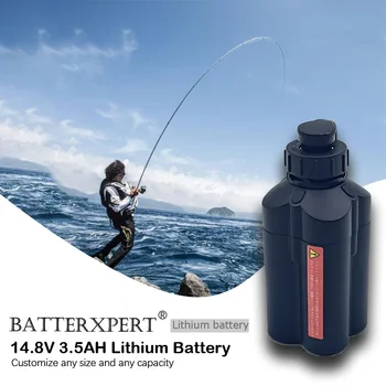 14,8 В 12 3.5 Ah литиево-йонна батерия 3500 mah литиево-йонна батерия 3,7 В, с bms, за да електрическа лебедка риболовна макара + зарядно устройство 1A