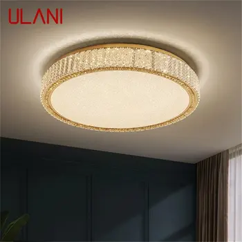 Тавана лампа ULANI Postmodern LED Crystal Luxury Round Lighting Декоративни осветителни тела За хол Спалня