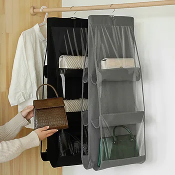 Чанта-органайзер за спални, Изкуствена чанта за съхранение, пылезащитная, закрывающаяся вратата Зад чанта за съхранение, зависи от вида на домашната стая