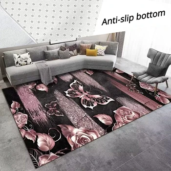 Голям килим за хол, килими за пода с 3D принтом, домашен диван, мека нескользящий модерен подложка за спалня, нощни подложка за крака