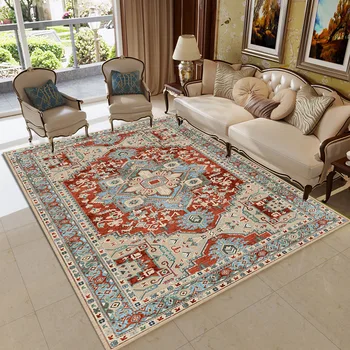 Килими, персийски ретро килим за хол, подложка за спални, Нескользящие подложки, впитывающий Бохо, Мароко, Етнически ретро-килим