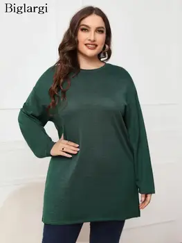 По-големи размери, Есенни Дълги Блузи, Дамски Офис Блузи с дълъг ръкав, Модни Ежедневните Свободни Дамски блузи 2023