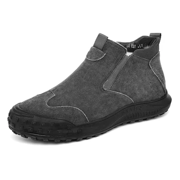 Мъжки обувки, Зимни обувки, Непромокаеми дамски Зимни обувки на платформа, запазването на топлина в Зимните ботильоны, Плюшени мъжки обувки Cuturno Masculinas