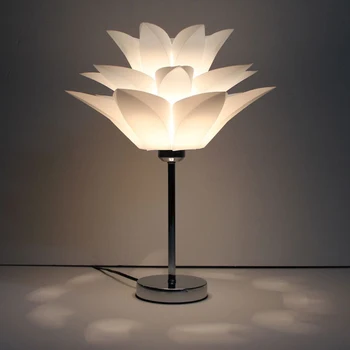 Креативна настолна лампа Lotus за спални, малка странична масичка, Нощна поставка, лампа за ресторант в скандинавски стил Home Deco Loft