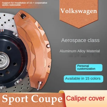 За автомобили VW Volkswagen Sport Coupe, Покриване на Спирачното Апарати Отпред и отзад, 3D Алуминиев Комплект Метален