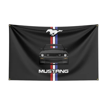 Флаг Ford Mustangs 3x5 От Полиестер, Украсени с Раклингом, Авто Банер За Декор 11