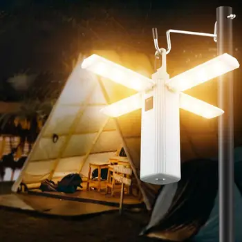 Сгъваема Led лампа за къмпинг, осветление за палатки, Износоустойчиви улично осветление за пътуване, фенерче, за да палатки, походи, риболов, за престой