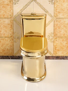 Тоалетна чиния креативно цвят, защитени от миризмата, керамични безшумен сифон, супер vortex насосный тоалетна чиния, умен тоалетна чиния, тоалетна чиния златни