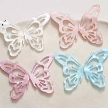5 бр., Розова Ацетатная нашивка с пеперуда, за Украса на своята практика за телефон, Доставка и бижута 