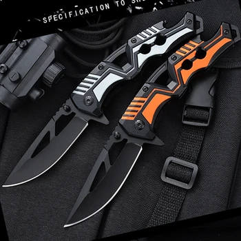 Сгъваем джобен нож, от нож за оцеляване на открито, Пешеходни Ловни ножове за самозащита, Тактически военен нож EDC, инструмент