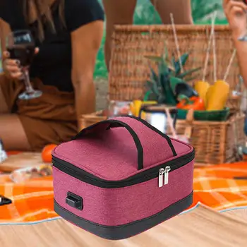 Електрически нагревател за чанти, актуализиран обяд-бокс с подгряване за пътуване, къмпинг, пикник