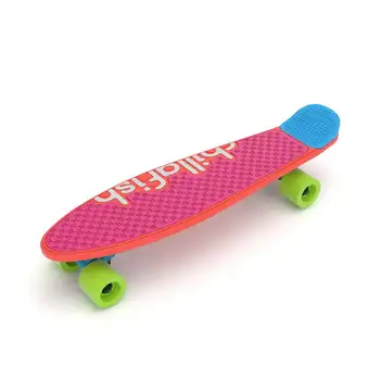 Skatie, адаптивни тренировъчен скейтборд за начинаещи, няколко варианта на палубата и перките, червен микс