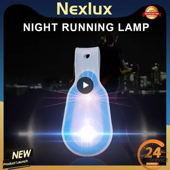 Мини фенерче, приложено към облеклото, нощна лампа за джогинг, свободни ръце, силни магнитни фенерче, нощна лампа за ходене, бягане, спорт