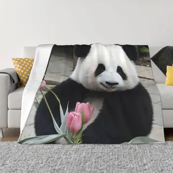 Одеяло с животни под формата на панда Хуахуа, леки, дишащи фланелен флисовые наметала за луксозно спално бельо на достъпни цени