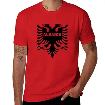 Нова тениска Албания, спортна тениска с аниме, мъжки ризи с графичен дизайн, забавни