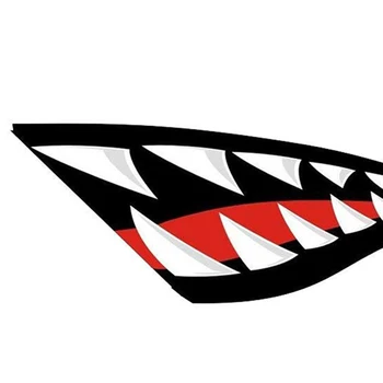 2 елемента Зъби на акула, Светлоотразителни стикери, за устата, които Предпазват от надраскване, Етикети за Каяк, кану, лодки