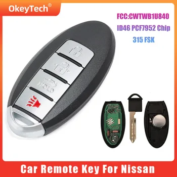 Авто Дистанционно ключ OkeyTech За Nissan Mlade Versa Sentra Leaf 2013-2019 285E3-3AA0A CWTWB1U840 ID46 315 Mhz Замяна на смарт карта