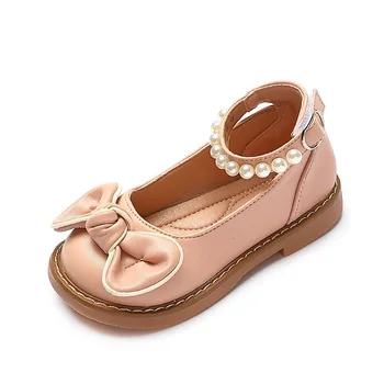 Пролетни обувки на Принцесата на мека противоплъзгаща подметка с перли за момичета, Корпус, Нова ежедневни обувки Baotou