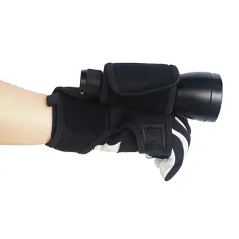 Регулируема led фенерче за водолаза ръкавица за носене в ръка