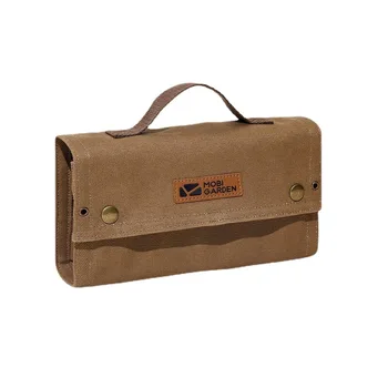 Чанта за съхранение на подправки за къмпинг, Лесно Преносима чанта за пикник, барбекю, инструмент за съхранение на открито Големи контейнери с бутилки за подправки