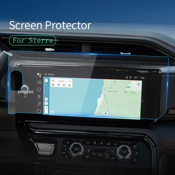 Автомобилни Стикери Протектор на Екрана, За да GMC Sierra 2023 Навигатор Дисплей Закалено Стъкло Защитно Фолио на Автомобилни Аксесоари за превозни средства