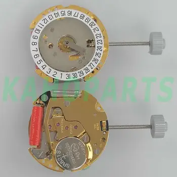 Кварцов часовников механизъм Ronda 775 С дата на 6 часа Златен механизъм