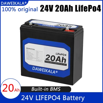 24V LiFePO4 20Ah Литиево-желязо-Фосфатная батерия Вградена Батерия BMS LiFePO4 за Слънчевата система RV House Motor Trolling