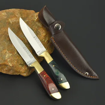 Директна доставка, Нож с Остър нож от стомана 3CR13, Монголски нож за месо на скара за барбекю, инструмент за оцеляване в нощуване на открито