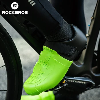 Бахилы ROCKBROS, силиконови Колоездене, галоши, водоустойчив велосипедни лигавицата на чорапи, устойчива на износване на протектора за блокиране на пътищата велосипед МТВ