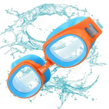 Детски очила за плуване, Силиконови очила за басейн За деца, Детски очила за плуване, Очила за плуване със защита от uv, Мека анти-мъгла дизайн