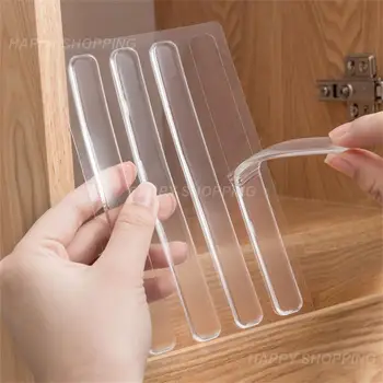 Стикер за защита от сблъсъци, силиконова рамка за захващане дръжка за хладилник, задната част на задвижваната кабинет, прозрачна заглушающая панел