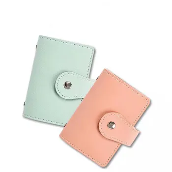 Нова чанта за карти Four Seasons за мъже и жени, предназначена за отдих, двустранен чанта за карти, лесна однотонная чанта за карти с катарама от изкуствена кожа