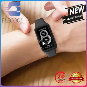 1-10 бр. Елегантен Силиконов каучук + калъф За Band Honor 6 7 Каишка за часовник Аксесоари За Huawei Band 6 7 8 Smart watch Sport