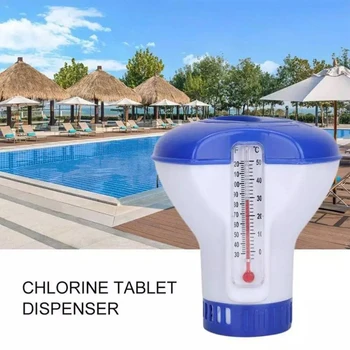 Плаващ опаковка хлор за басейна, Химически разтвор за спа центъра, Гаф С термометър, Плаващ лихвен хапче за вода, Плаващ лихвен