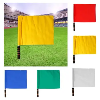 Флаг лайнсмена, Удобно Захващане Висока видимост, Преносим, 5 Цвята, Сигнален Флаг Състезания, Флаг Отборен футболен Съдия, Флаг Честна игра в Спорта