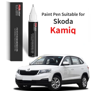 Писалка за рисуване, Подходящи за фиксатор боя Skoda Kamiq White Специални автомобилни аксесоари Kamiq Модифицирующие аксесоари, Оригинална боя за кола