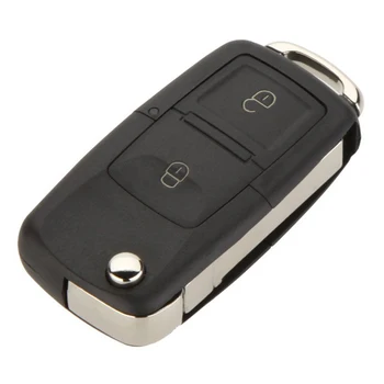 Подмяна на 2-Кнопочного дистанционно управление без ключ, Панти Кола Ключодържател, чанта за носене и накладка за бутони, които са Съвместими с Golf MK4