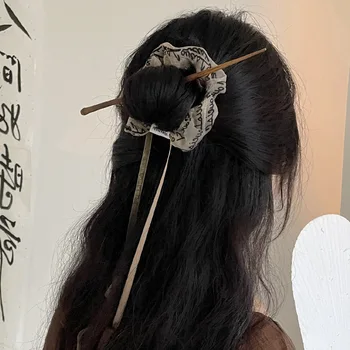 Новата Китайска Реколта Темпераментен Лента родословна за коса, за жени, модни Сладки, готини, в стил Харадзюку, Пънк, Естетически, Елегантни, трендови Дамски бижута