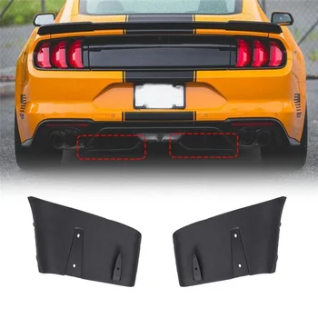 1 Чифт Въздушен Дифузор за устни Задната Броня Комплект Фолио, ABS за Ford Mustang 2018-2020 GT R Style Детайли на Екстериора на автомобила