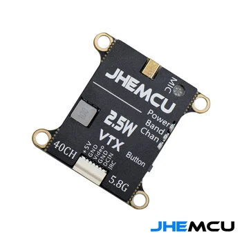JHEMCU 2,5 W VTX 5,8 Г 40CH Регулируема FPV Предавател Вграден Микрофон Радиатор 2-6 S 30х30 мм за Радиоуправляемого самолета FPV с Голям Радиус на действие