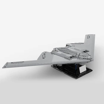 BuildMoc Космически Самолет Northrop Grumman B-2 Spirit Fighters Строителни Блокове Hawk Бомбардировач Транспорт Тухла Детски Играчки