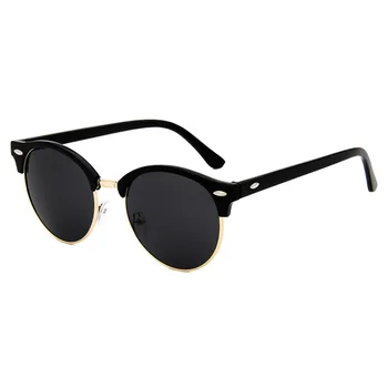 Слънчеви очила с ориз, фолио за нокти в Ретро стил, защита от ултравиолетови лъчи, моден тренд, универсални светлоотразителни слънчеви очила Oculos Dsol Redondo