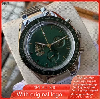 Мъжки часовник NVF 904l, кварцов часовник от неръждаема стомана, 44 мм-ДВ