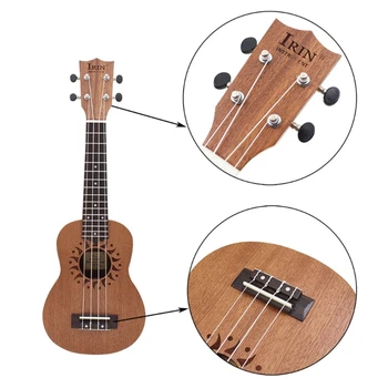 21-инчов хавайска китара за начинаещи с шарени хавайски китари Ukulele 24BD