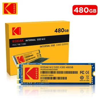 Вътрешен твърд диск Kodak X300 M. 2 PCIe/TRIE/2280 120 GB И 240 GB 480 GB 960 GB SATA Gen3.0x4 SSD с висока скорост на въртене до 550 Mb/s.