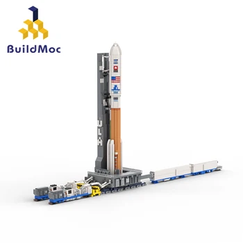 MOC Модел Space V Launchpa Набор от градивни блокове за кола 1: 110, играчки за стартиране на ракети, подаръци за рожден ден